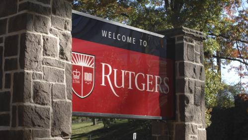 Welcome to Rutgers Sign