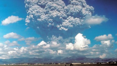 a volcanic eruption taking place in China