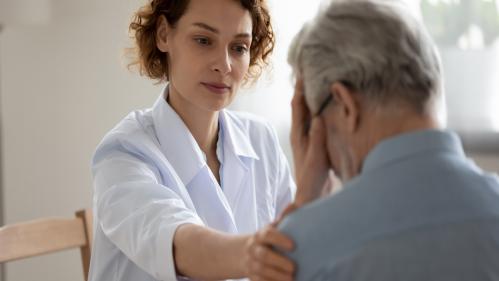 doctor and patient with dementia