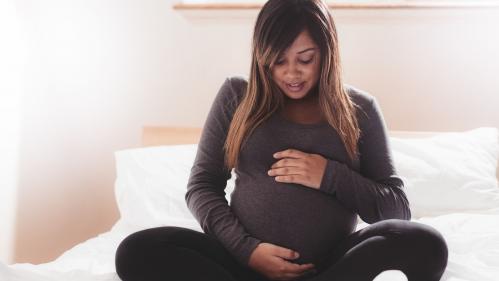 A pregnant woman