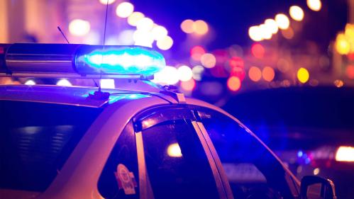Police at night