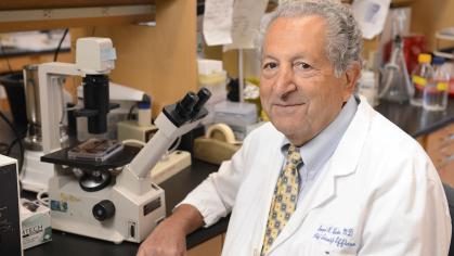 The late Joseph R. Bertino in a laboratory