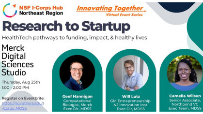 Infographic for I-Corps Innovating Together Aug. 25 Webinar