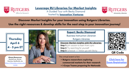 Infographic for Leverage Rutgers Library Resources for Market Insights