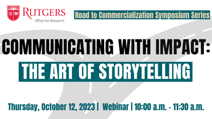 Infographic for webinar Communicating with Impact: The Art of Storytelling