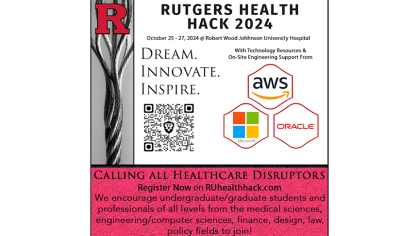 2024 Rutgers Health Hackathon event logo