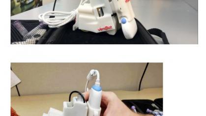 A Miniaturized, Hand-held, Robotic Device for Autonomous Venipuncture