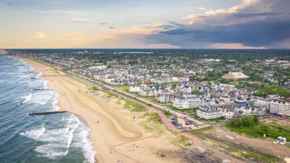 Aerial view of Asbury Park, New Jersey