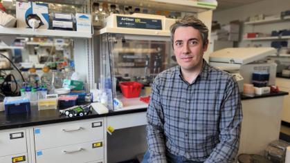 Image of Kevin Monahan, assistant professor in the department of Molecular Biology and Biochemistry in the School of Arts and Sciences at Rutgers University-New Brunswick