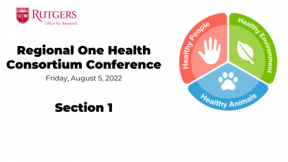Regional One Health Consortium Conference Section 1