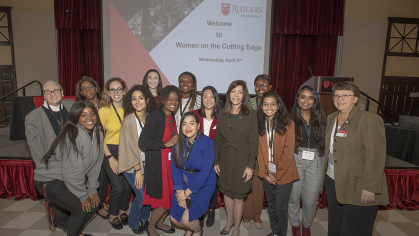 Attendees at the Women on the Cutting Edge event