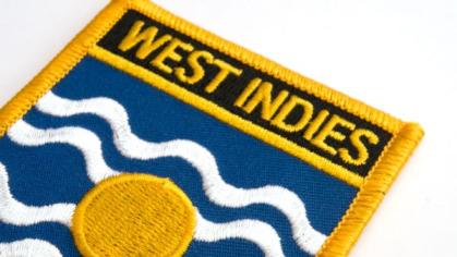 A patch that says West Indies