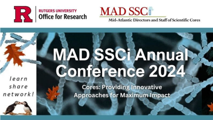 Infographic for 2024 MAD SSCi conference at Rutgers