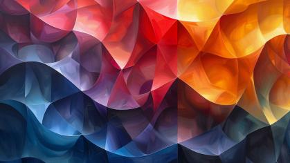 geometric shapes with different variations of color