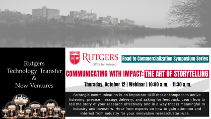 Infographic for webinar Communicating with Impact: The Art of Storytelling