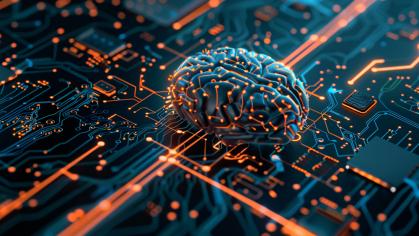 Neural brain on circuit board