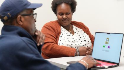 Image of a video game developed by Rutgers Newark researchers for early detection of Alzheimer's