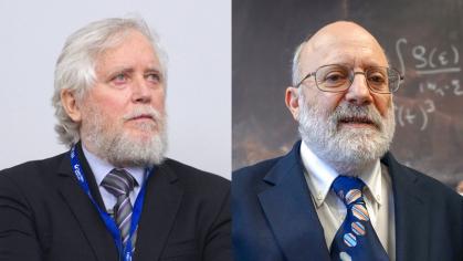 Endre Szemerédi (left) and Gabriel Kotliar