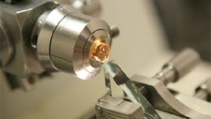 Silver miscroscope knob