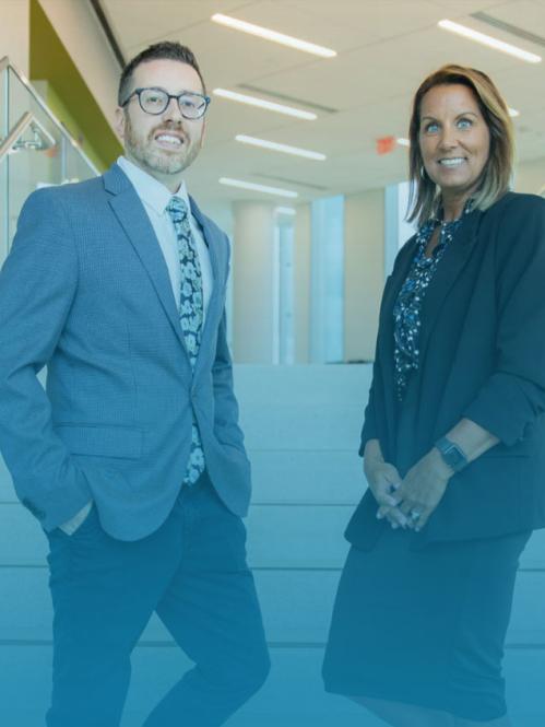 Joseph Cipriano, associate dean of graduate programs and advanced nursing practice and clinical assistant professor Angela M. Kelly, clinical associate professor