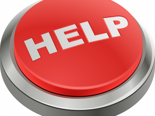 Big red "help" button