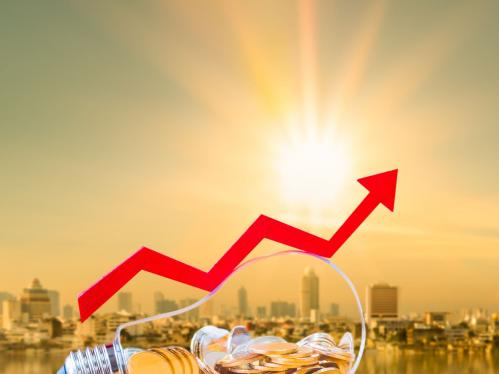 Red Arrow Growth Sunlight Lightbulb