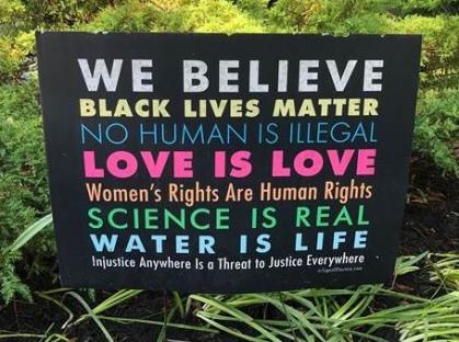 BLM lawn sign