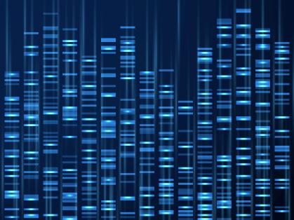 Illustration for Genomic Data on Computer