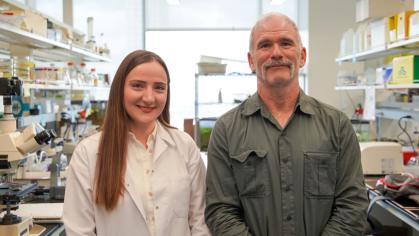 Tugba Avan and Professor Daniel Shain
