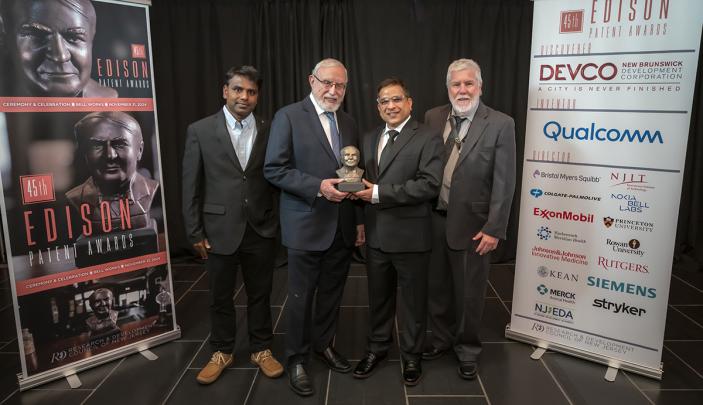 Abraham Pinter and Alok Choudhary at the 2024 Edison Patent Awards 