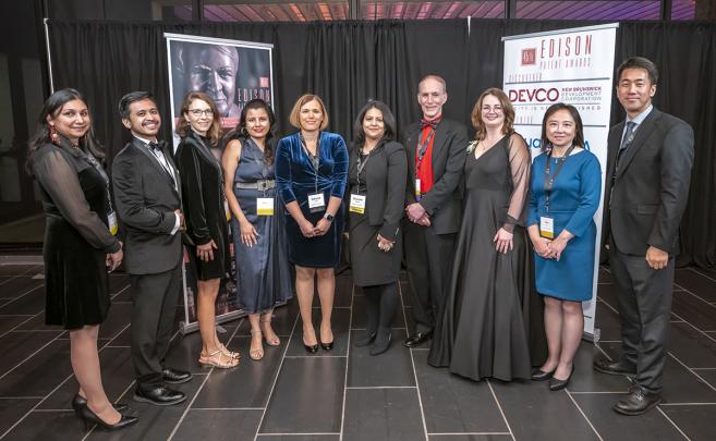 Office for Research staff and ReNewCO2 founders at the 2024 Edison Patent Awards