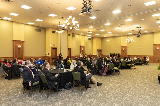 Rutgers-Camden researchers and staff attending workshops presented by Office for Research staff