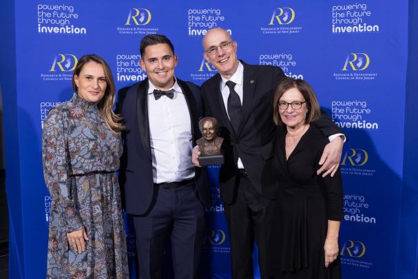 2025 Edison Patent Award winners Daniel Kopp and Richard Riman with their wives